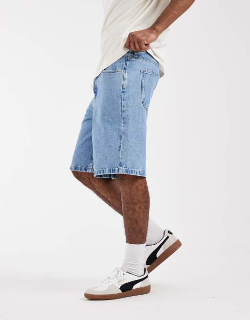 ASOS DESIGN - Circular Design Collection - Jorts i denim i lyseblå vask, 2 af 5