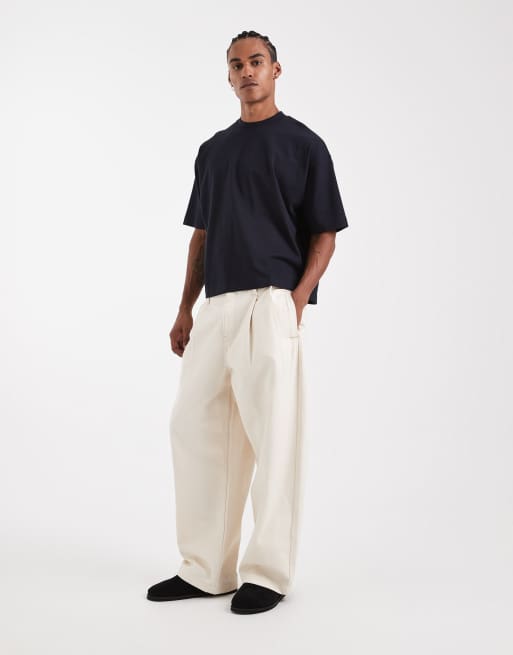 ASOS DESIGN Circular Design Collection – Marinblå, superkraftig t-shirt med boxig oversize-passform , 2 av 5