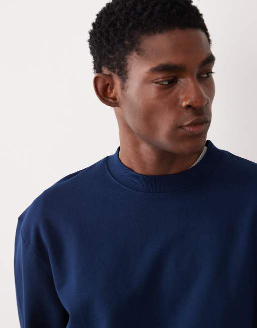 ASOS DESIGN - Circular Design Collection - Marineblå oversized sweatshirt i 400 gsm-stof, 3 af 5