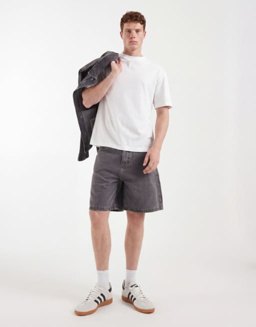 ASOS DESIGN – Circular Design Collection – Mellangrå, tvättade, långa jeansshorts, 2 av 5