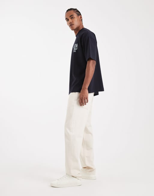 ASOS DESIGN – Circular Design Collection – Naturvita, kraftiga, raka jeans , 2 av 5