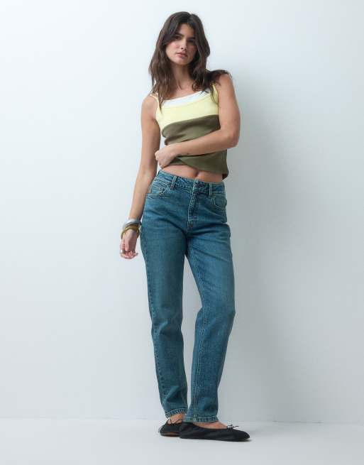 ASOS DESIGN – Circular Design Collection – Niebieskie jeansy o prostym kroju w stylu lat 90, 5 z 5