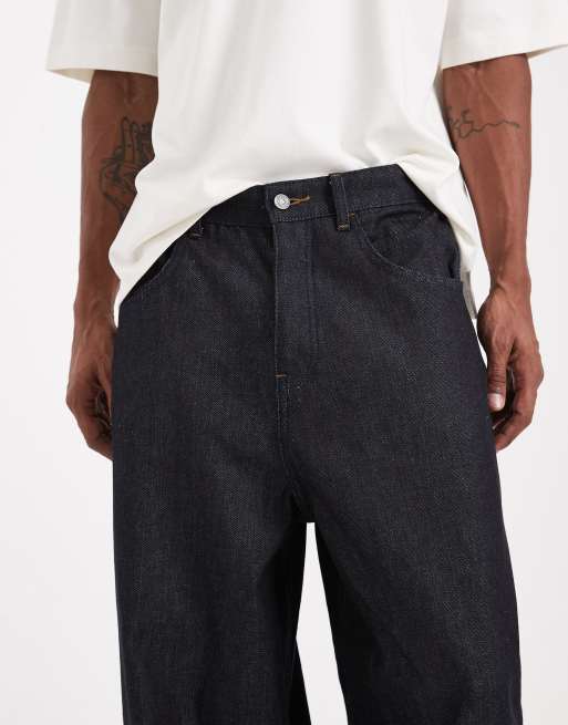 ASOS DESIGN - Circular Design Collection - Oversized baggy jeans van zware stof in indigo , 5 van 5