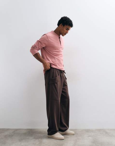 ASOS DESIGN - Circular Design Collection - Pantalon de jogging ample à poches cargo - Marron - view 1