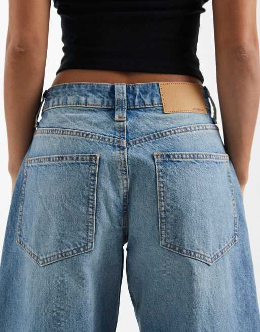 ASOS DESIGN Circular Design Collection Petite slim barrel jeans in light midwash , 4 of 5