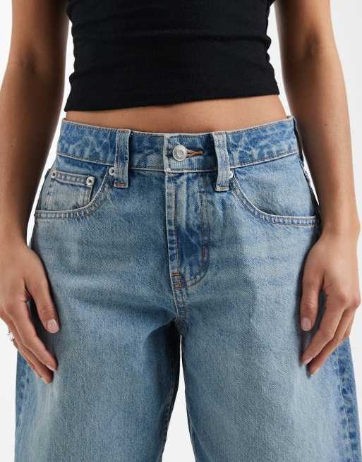 ASOS DESIGN Circular Design Collection Petite slim barrel jeans in light midwash , 5 of 5