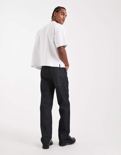 ASOS DESIGN Circular Design Collection – Schwere Straight Jeans in Indigoblau , 2 von 5