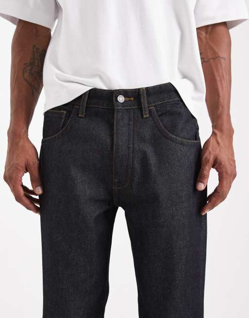 ASOS DESIGN Circular Design Collection – Schwere Straight Jeans in Indigoblau , 5 von 5