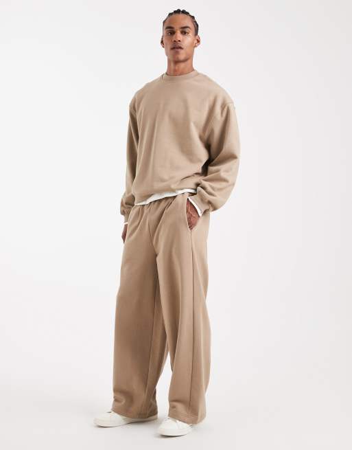 ASOS DESIGN – Circular Design Collection – Schweres Sweatshirt in Steinbeige, 400 g/m², 2 von 5