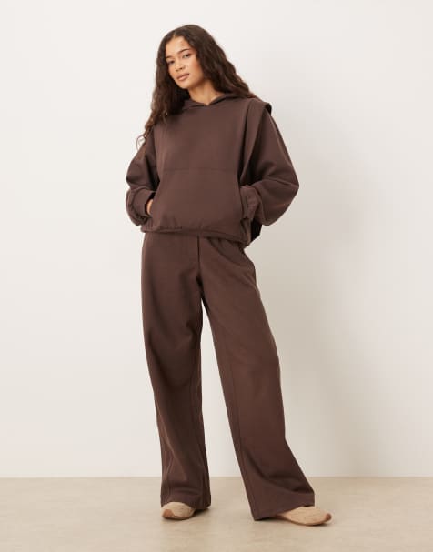 ASOS DESIGN Circular Design Collection set in brown - view 1