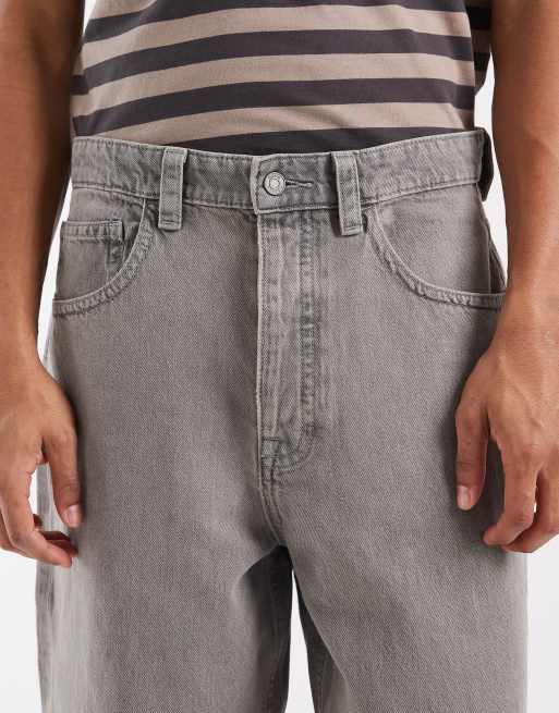 ASOS DESIGN Circular Design Collection set med lösa jeans i ljusgrå tvätt, 5 av 5