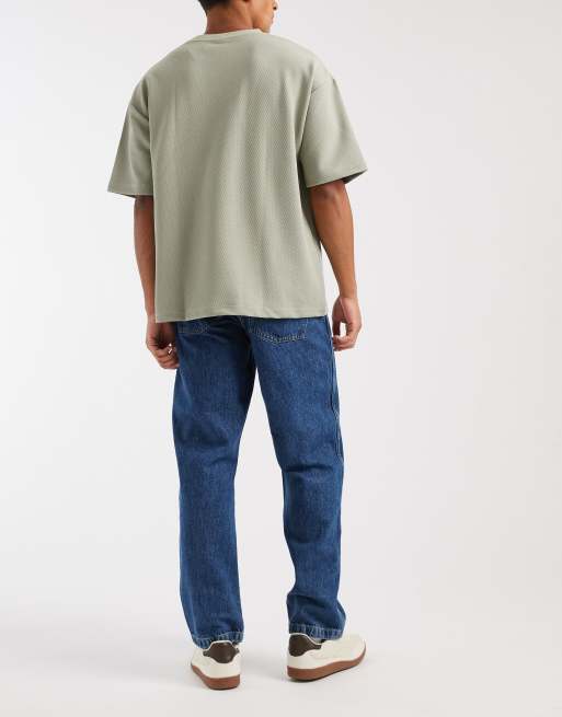ASOS DESIGN Circular Design Collection straight jeans in mid wash blue, 2 of 5