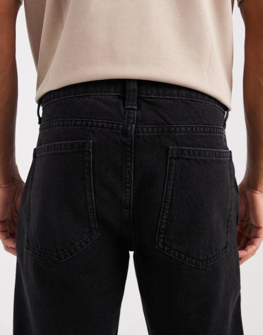 ASOS DESIGN Circular Design Collection straight jeans in washed black, 4 of 5