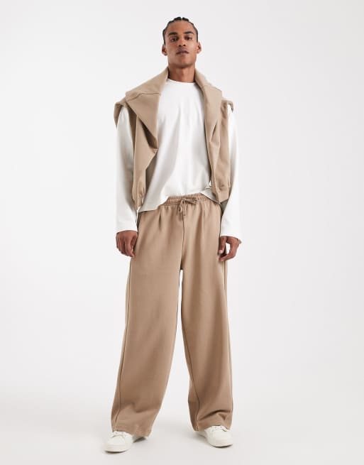ASOS DESIGN Circular Design Collection super heavyweight boxy oversized long sleeve t-shirt in beige , 2 of 5