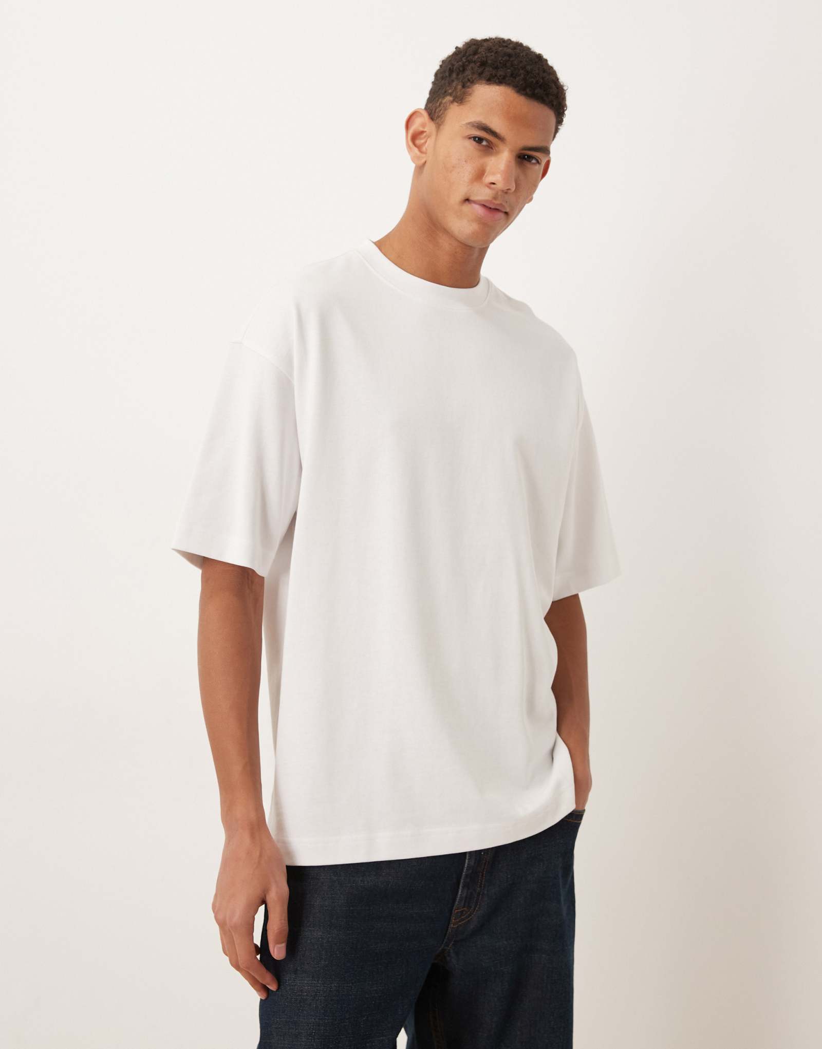 Белая футболка оверсайз в супертяжелом весе из коллекции ASOS DESIGN Circular Design Collection белого цвета