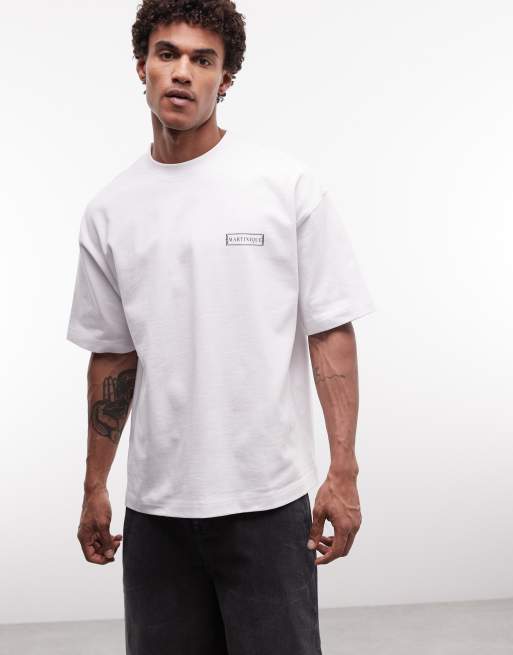 ASOS DESIGN Circular Design Collection super heavyweight oversized t-shirt with scenic back print in white, 3 of 5