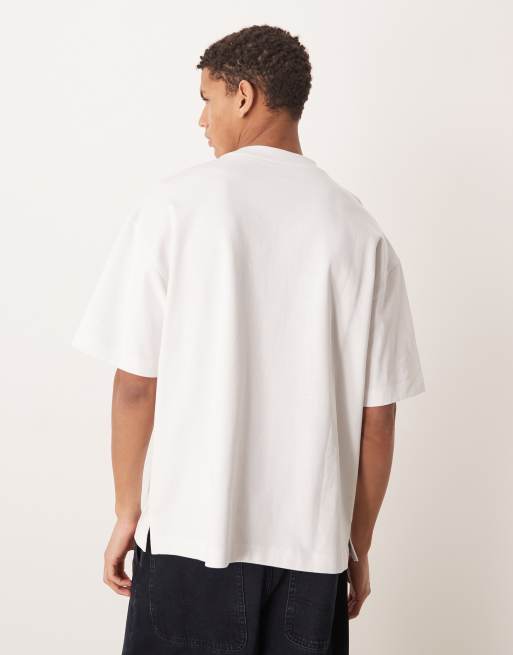 ASOS DESIGN Circular Design Collection super heavyweight oversized t-shirt with Ventures bubble graphic in white, 3 of 5
