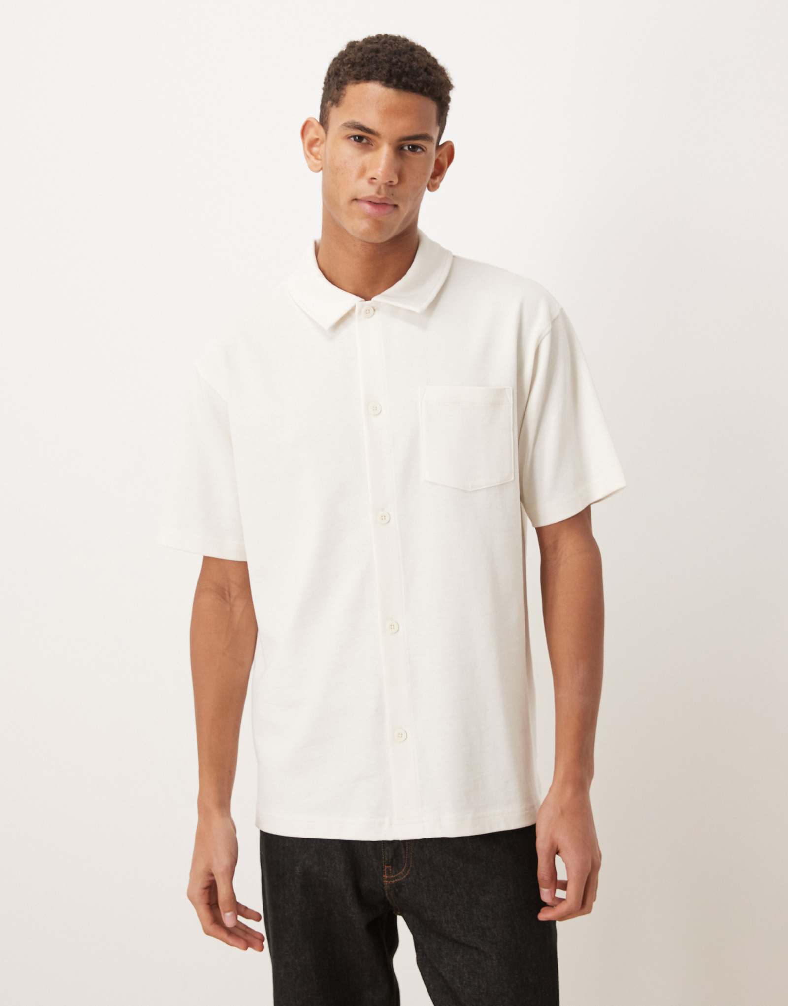 Асос дизайн круглой дизайнерской коллекции супертяжелом весе рубашка поло нейтральное