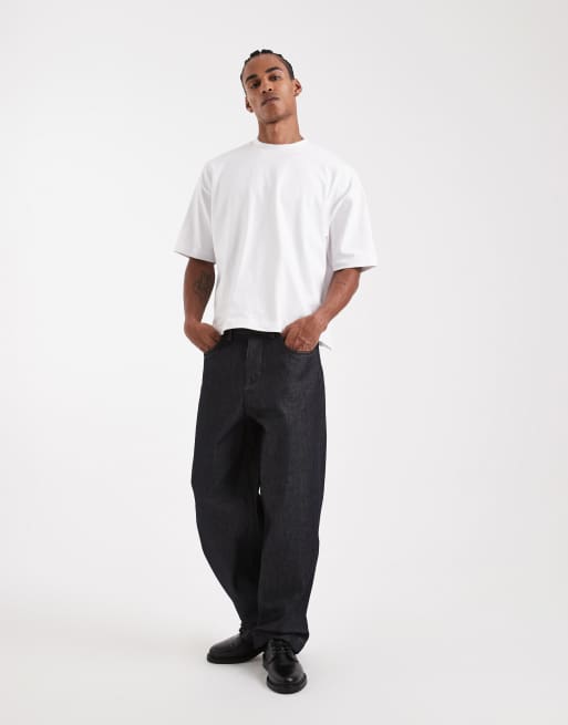 ASOS DESIGN - Circular Design Collection - Super zwaar oversized recht T-shirt in wit , 2 van 5