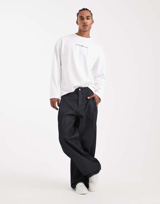 ASOS DESIGN – Circular Design Collection – Superschweres Oversize-T-Shirt in Weiß mit „Venture Studios“-Grafik, 2 von 5