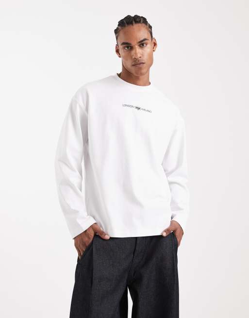 ASOS DESIGN – Circular Design Collection – Superschweres Oversize-T-Shirt in Weiß mit „Venture Studios“-Grafik, 3 von 5