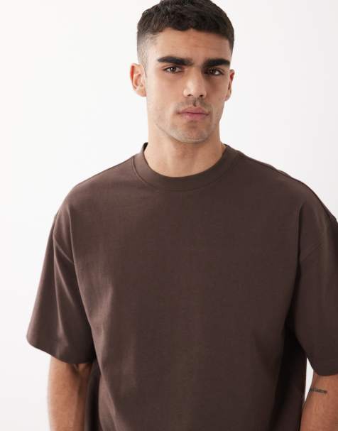 ASOS DESIGN - Circular Design Collection - T-shirt ultra-épais oversize - Marron - view 1