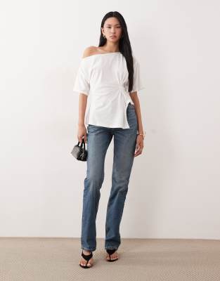 Asos Tall Asos Design Circular Design Collection Tall 90s Straight Leg Jeans In Blue