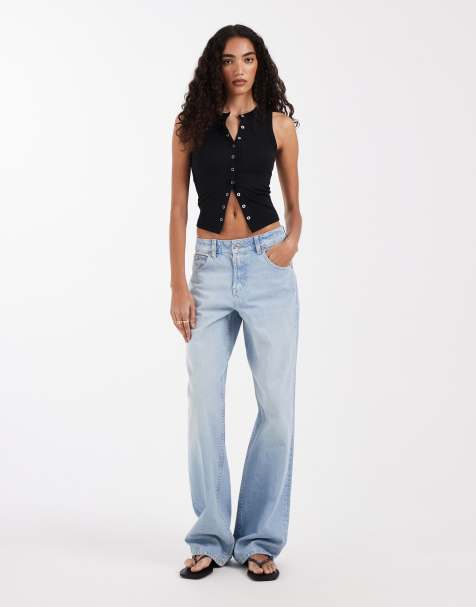 ASOS DESIGN - Circular Design Collection - Tall - Oversized baggy boyfriend jeans in zachte lichte mid-wash - view 1