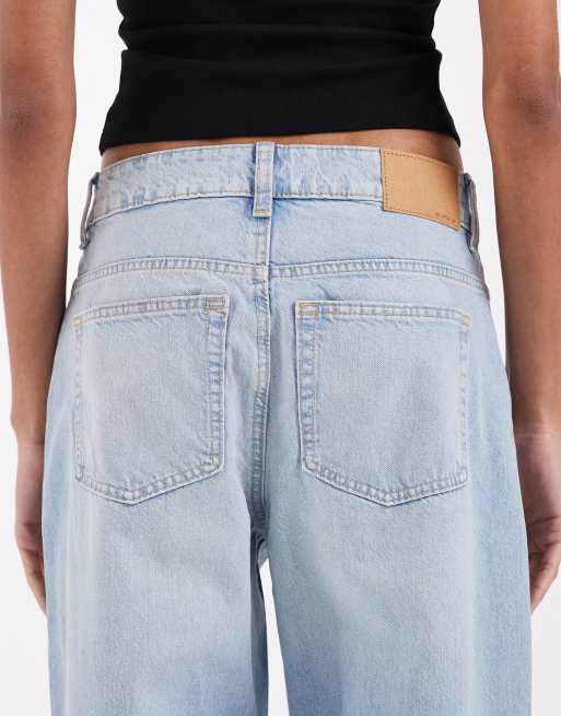 ASOS DESIGN - Circular Design Collection - Tall - Oversized baggy boyfriend jeans in zachte lichte mid-wash, 4 van 5