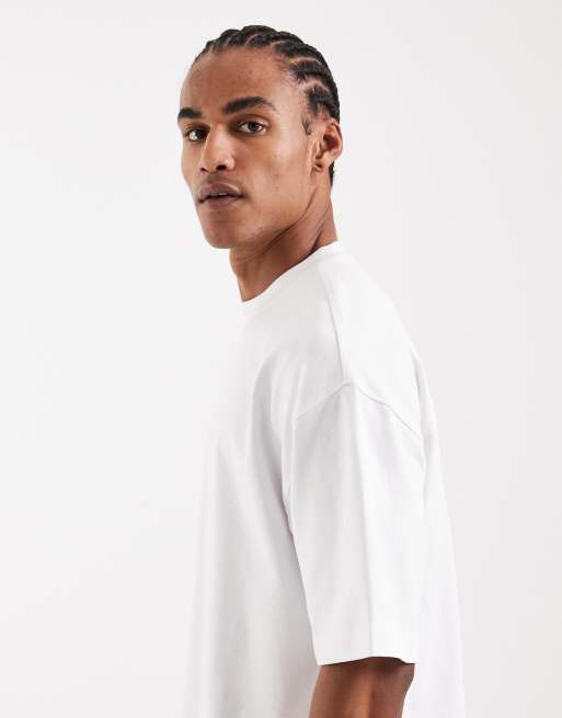 ASOS DESIGN – Circular Design Collection – Vit, superkraftig t-shirt i oversize, 4 av 5