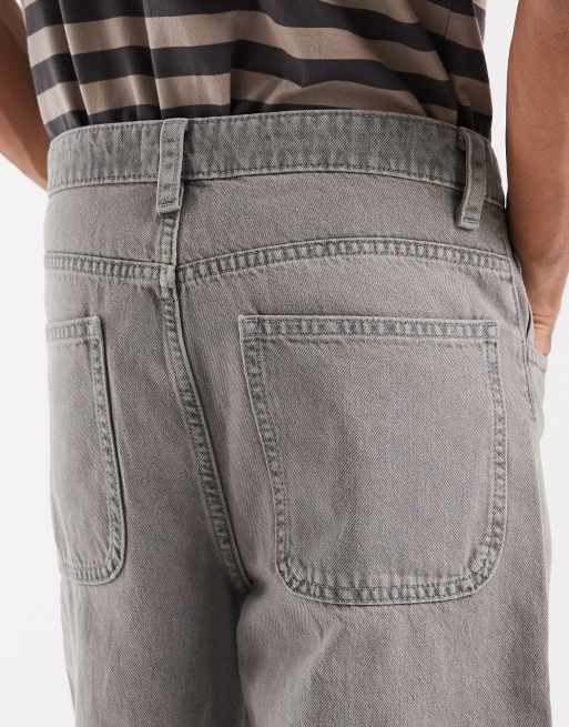 ASOS DESIGN Circular Design Collection zestaw luźnych jeansów w jasnoszarym spraniu, 4 z 5