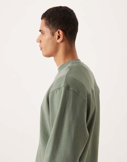 ASOS DESIGN – Circular Design Collection – Zielona bluza oversize o gramaturze 400/m², 4 z 5