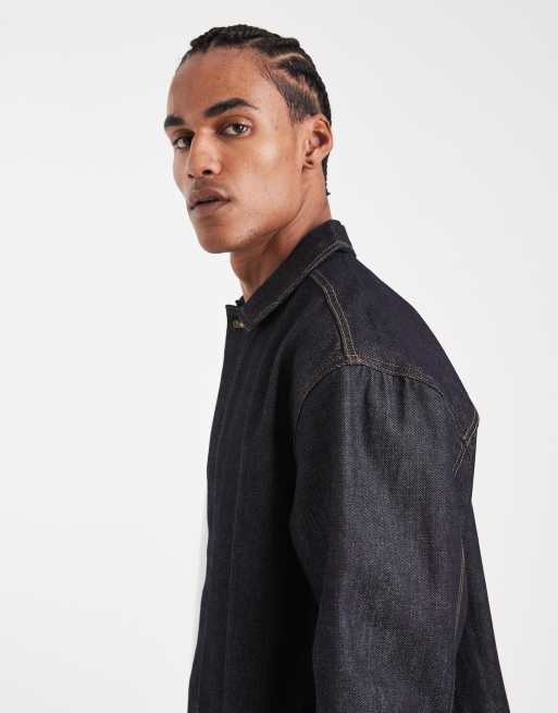 ASOS DESIGN - Circular Design Collection - Zwaar denim jack in indigo, deel van co-ord set, 4 van 5
