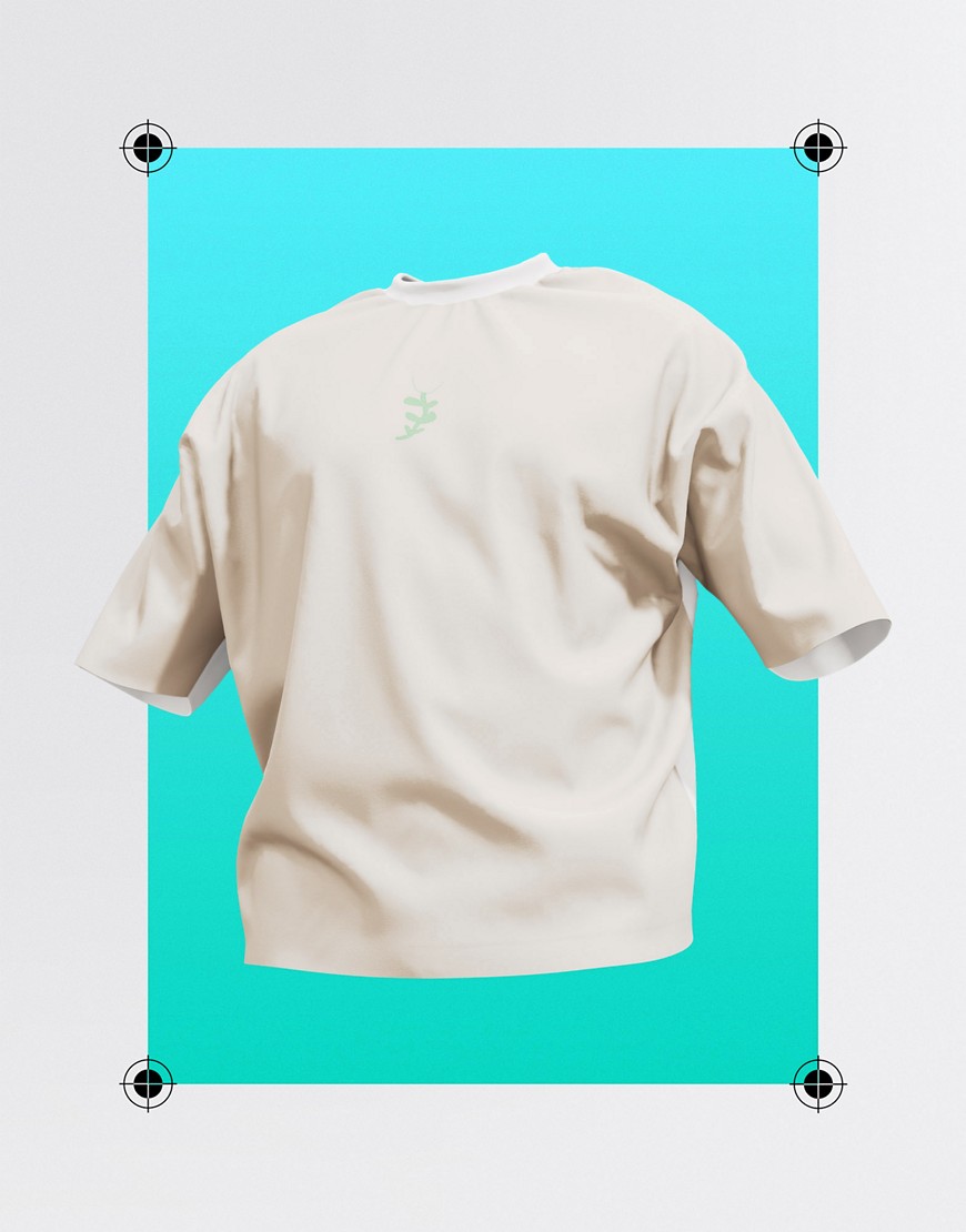 Circular Design - T-shirt oversize - Indossabile in 2 modi, con stampa sul davanti e sul retro-Neutro - ASOS DESIGN T-shirt donna  - immagine2