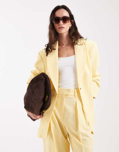 ASOS DESIGN - Citrongul skræddersyet oversized blazer - view 1
