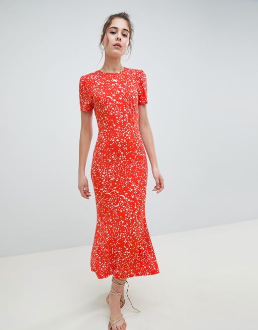 Asos red outlet tea dress