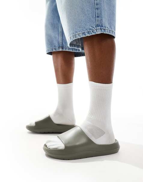 ASOS DESIGN - Claquettes chunky - Kaki - view 1