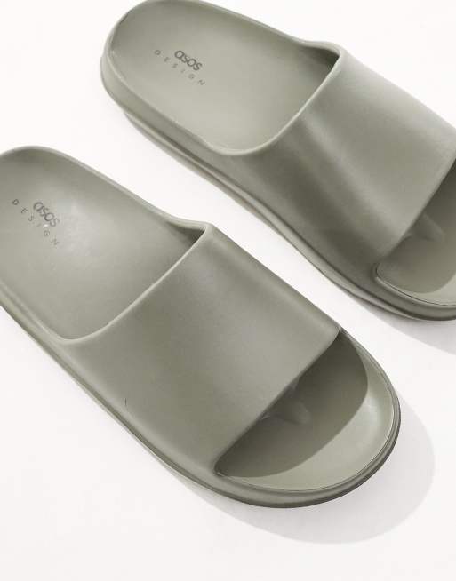 ASOS DESIGN - Claquettes chunky - Kaki, 2 de 4