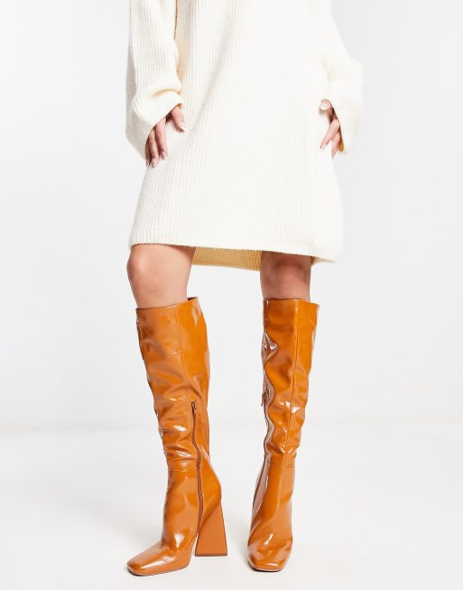 Mustard over 2025 the knee boots