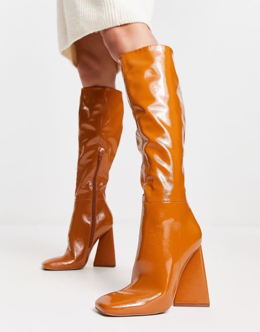 Mustard heeled outlet boots