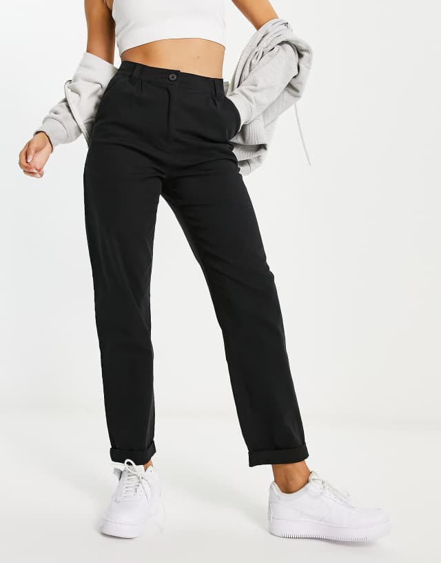 ASOS DESIGN classic chino pants in black