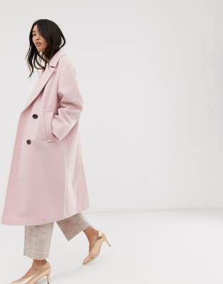 asos coat pink