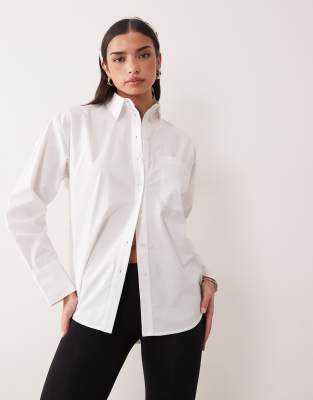 Asos Design Classic Cotton Shirt In White