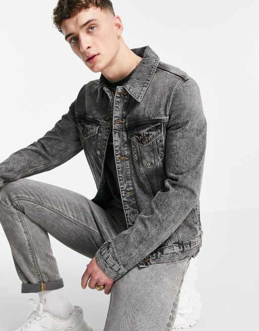 ASOS DESIGN classic denim jacket in vintage black wash