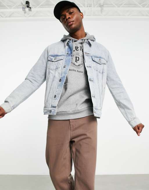 ASOS DESIGN classic denim jacket in vintage light wash