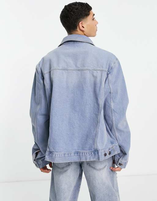 ASOS DESIGN classic denim jacket in vintage mid wash