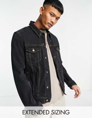 ASOS DESIGN classic denim jacket in washed black - ASOS Price Checker