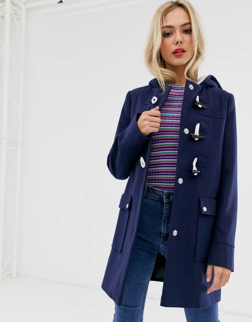 ASOS DESIGN – Classic – Duffelkappa med ficka