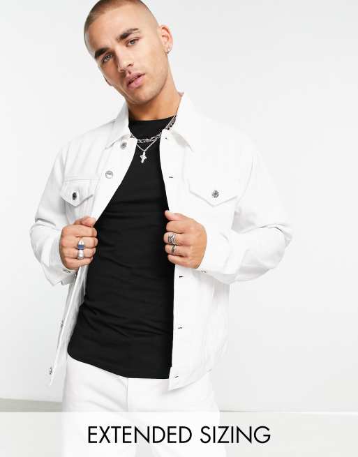 ASOS DESIGN classic jacket in white - part of a set