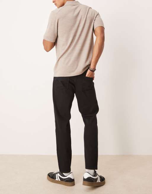 ASOS DESIGN classic rigid jeans in black
